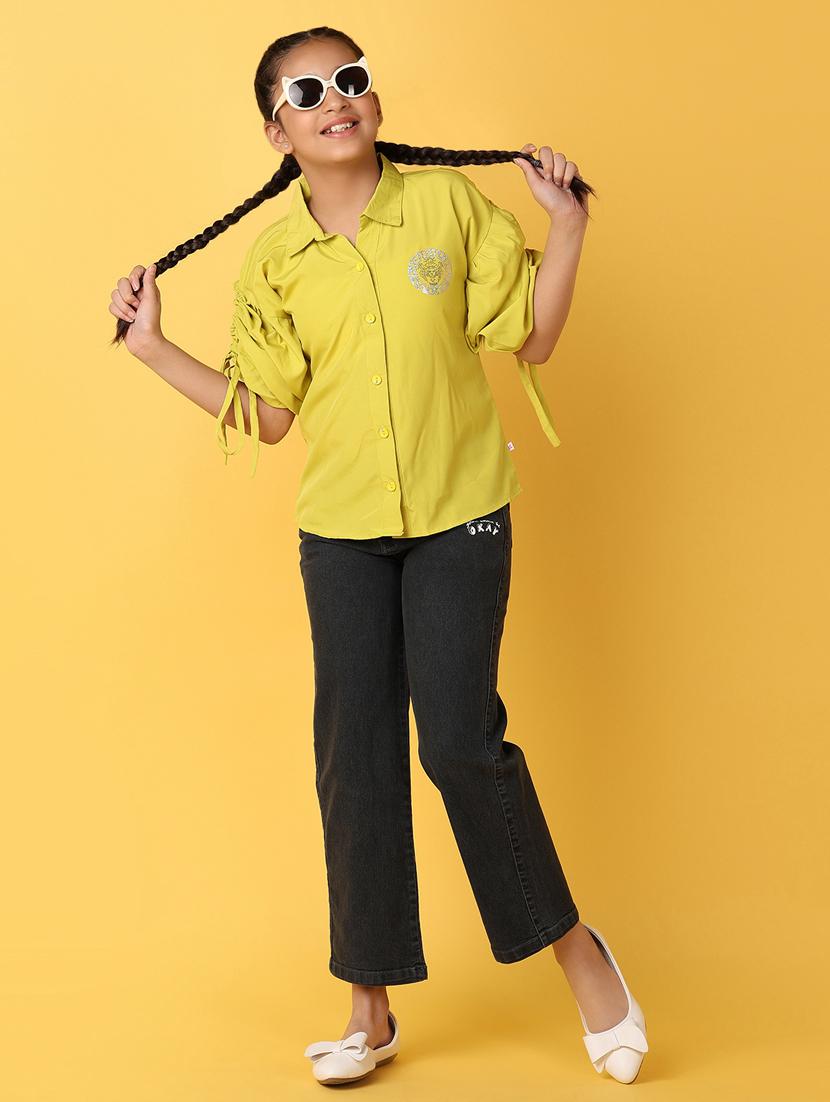 girls green cotton top - 21224469 - Standard Image - 4