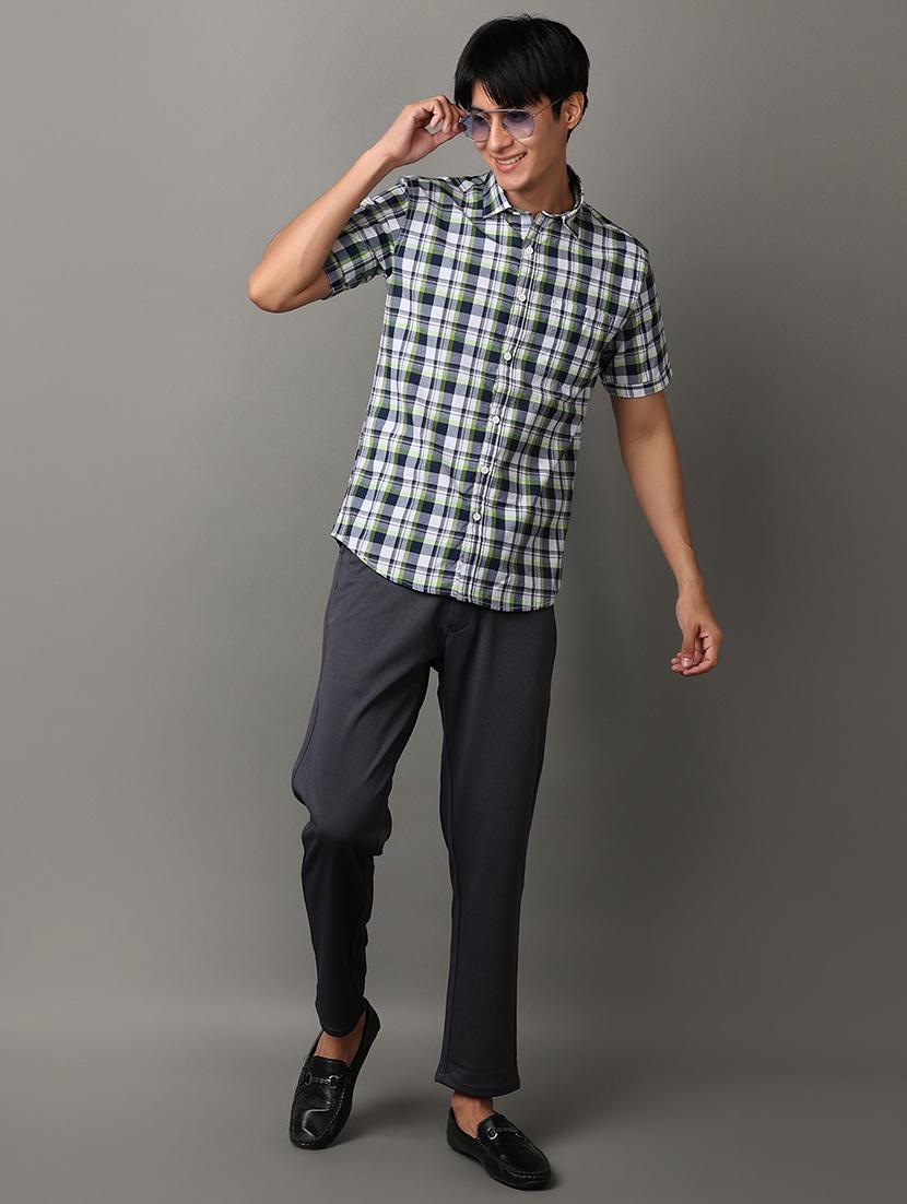 men collared neck short sleeves casual shirt - 21224474 - Standard Image - 4