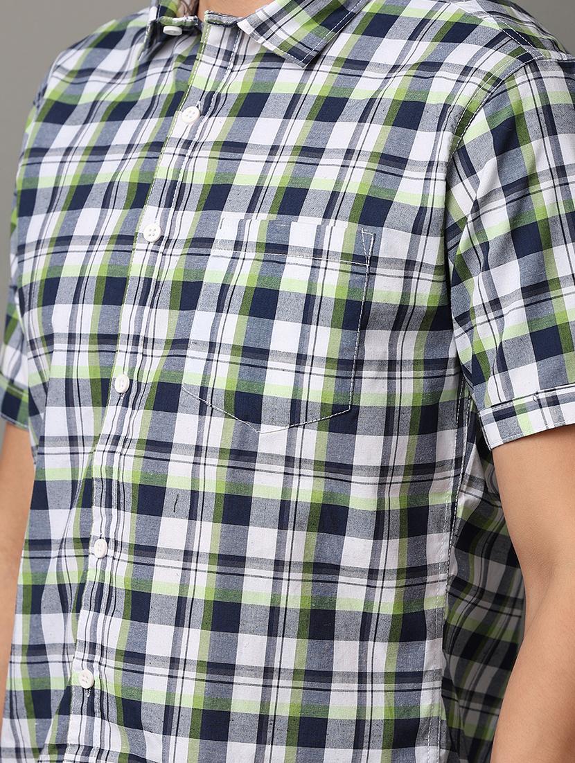 men collared neck short sleeves casual shirt - 21224474 - Standard Image - 6