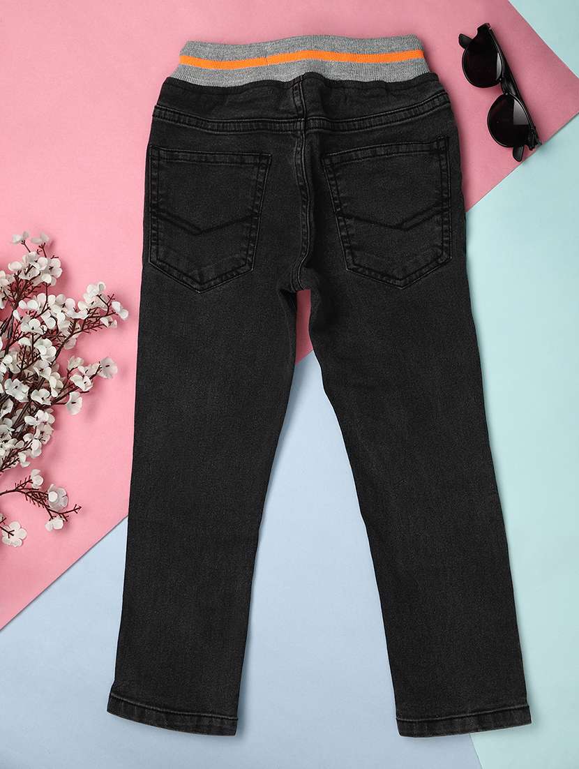 black cotton plain jean - 21224492 -  Standard Image - 1