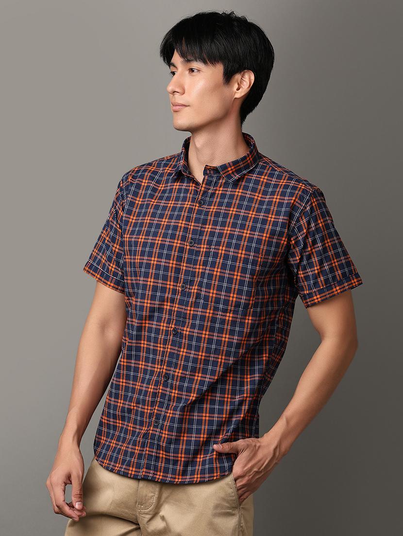 men collared neck short sleeves casual shirt - 21224493 -  Standard Image - 1