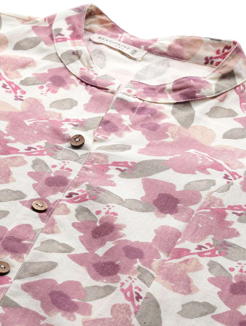women three quarter sleeve floral printed co-ord set - 21224783 - Standard Image - 4