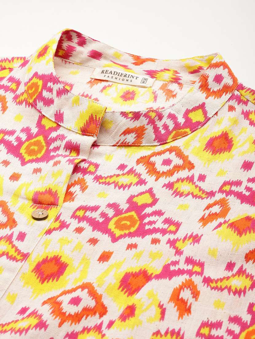 women three quarter sleeve printed co-ord set - 21224784 -  Standard Image - 4