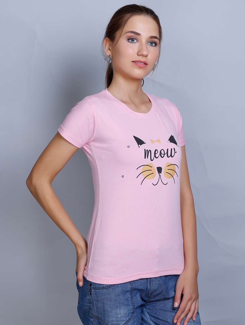 women round neck short sleeves t-shirt - 21224979 -  Standard Image - 1