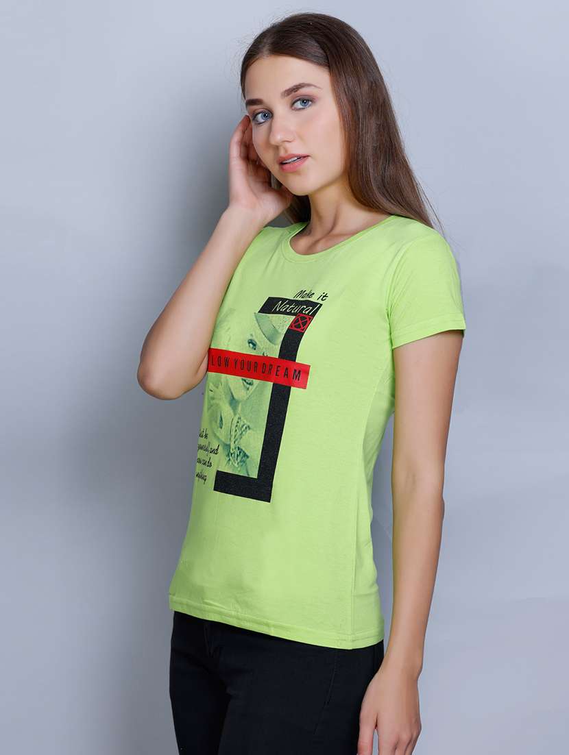 women round neck short sleeves t-shirt - 21224990 -  Standard Image - 1