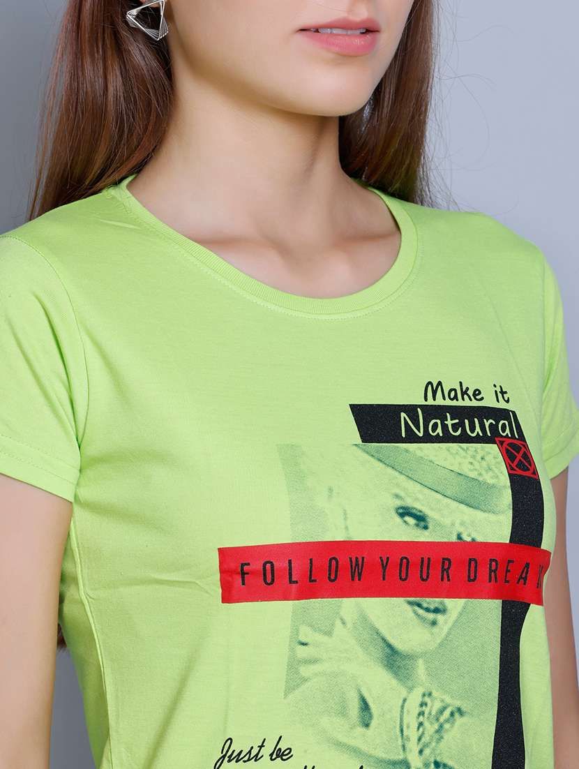 women round neck short sleeves t-shirt - 21224990 -  Standard Image - 4