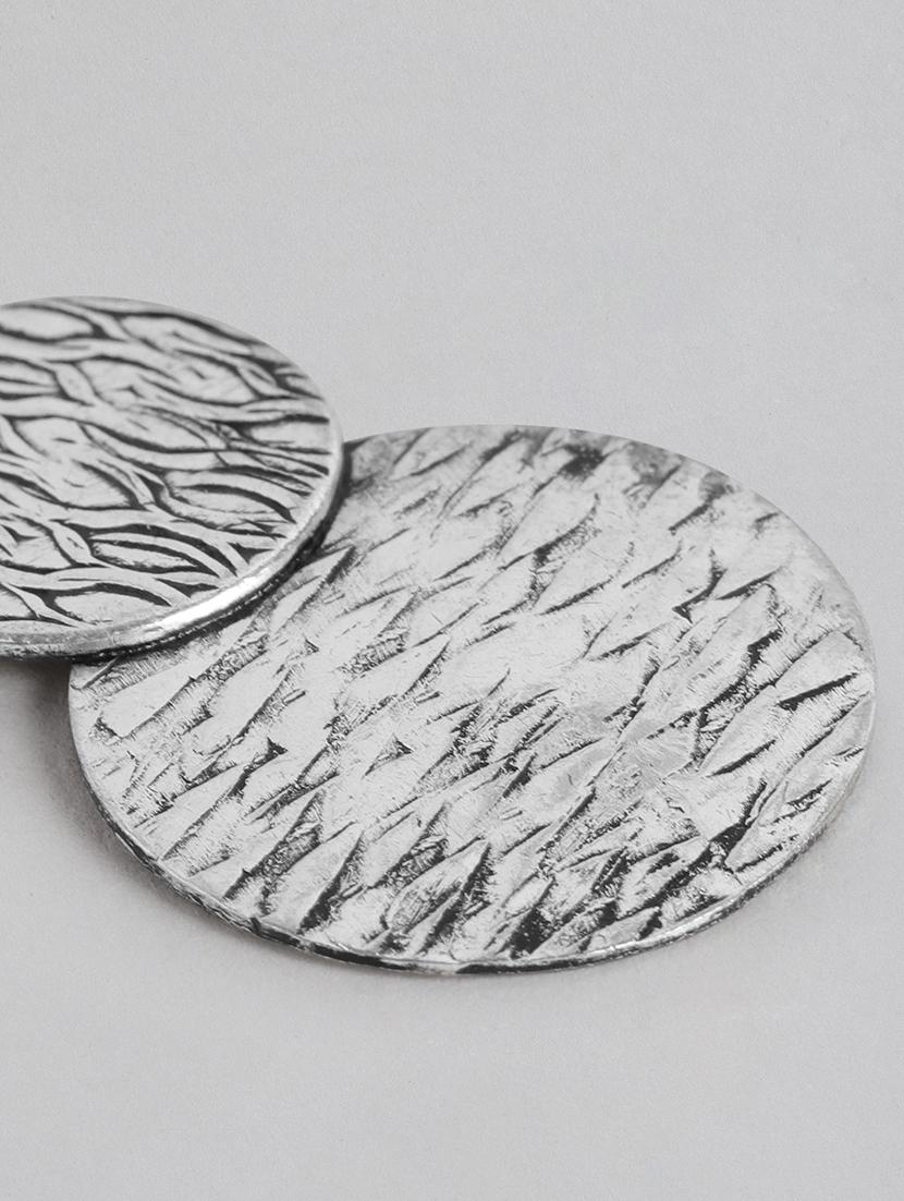 silver metal drop earring - 21225025 -  Standard Image - 1