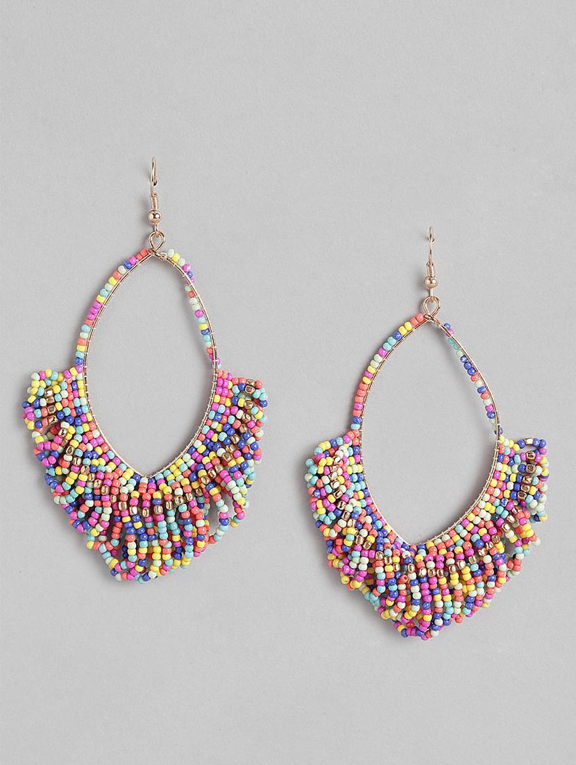 multi colored metal hoop earring - 21225048 - Zoom Image - 0