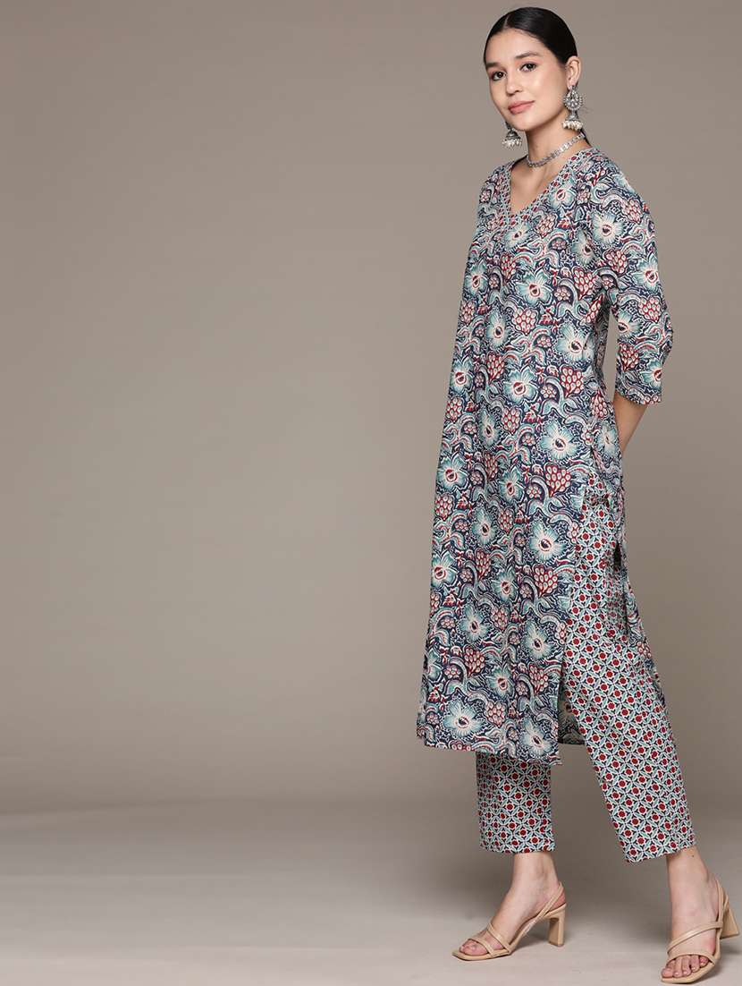 multi colored kurta palazzo set  - 21225088 -  Standard Image - 1