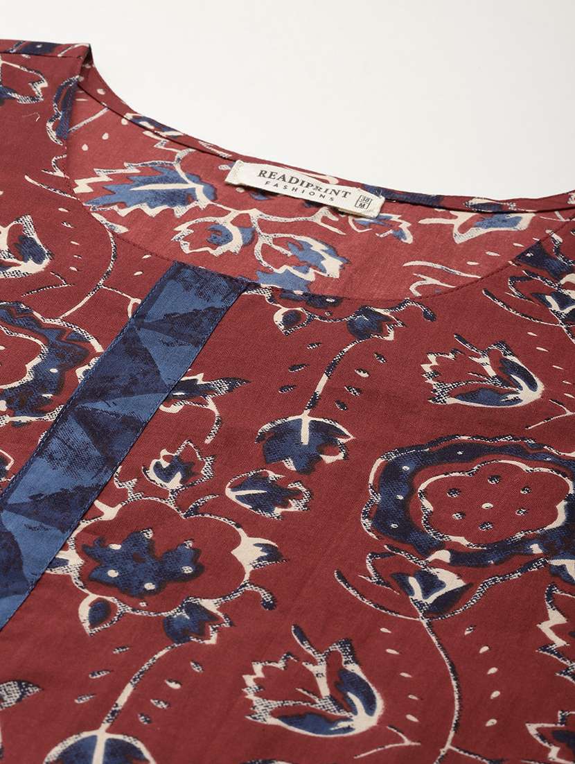 women three quarter sleeve kurta pant with dupatta set - 21225108 -  Standard Image - 4