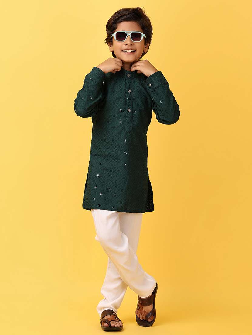 men self-designed kurta set - 21226843 -  Standard Image - 1