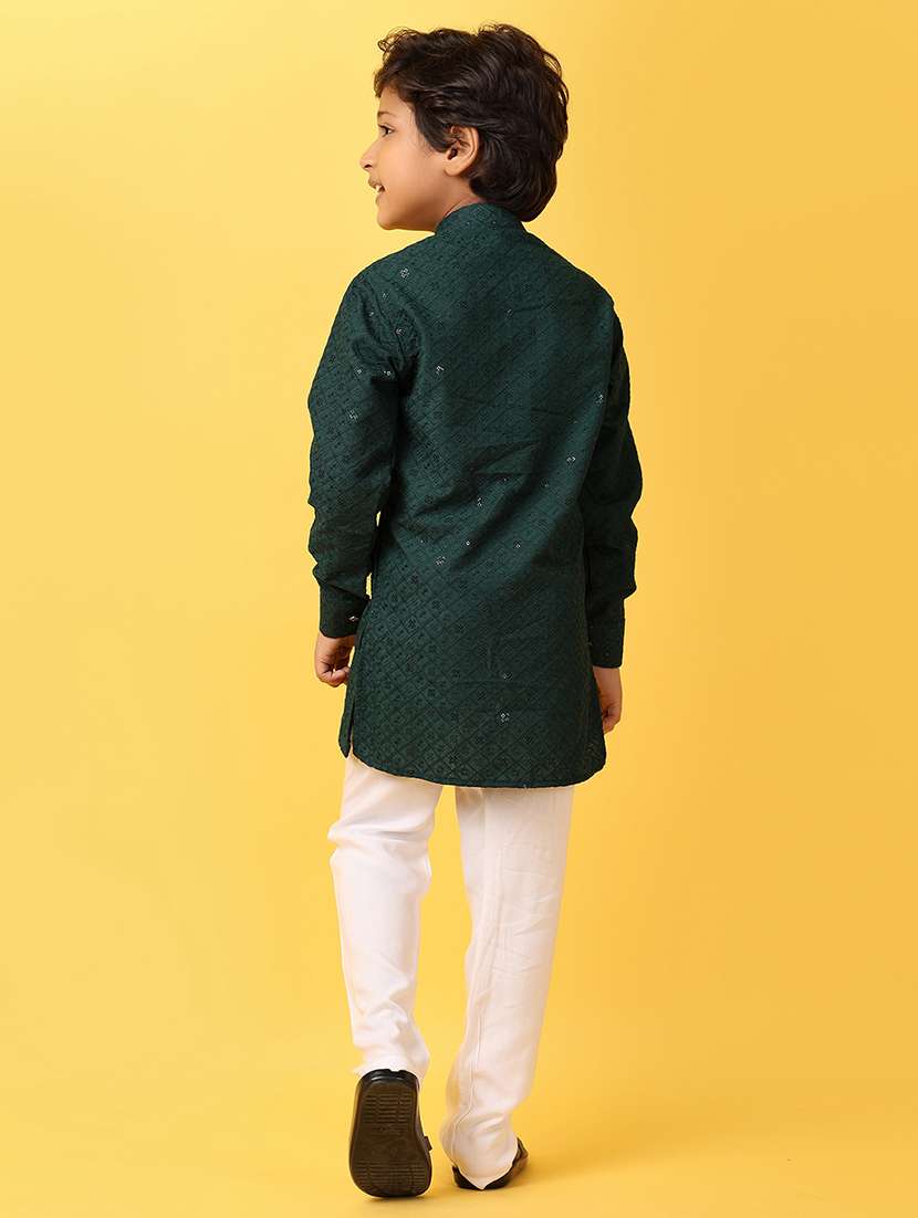 men self-designed kurta set - 21226843 -  Standard Image - 4