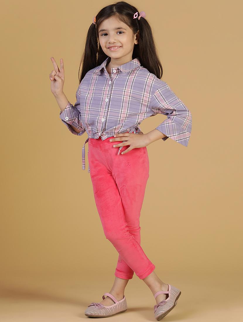 girl solid mid rise legging - 21227071 - Standard Image - 4
