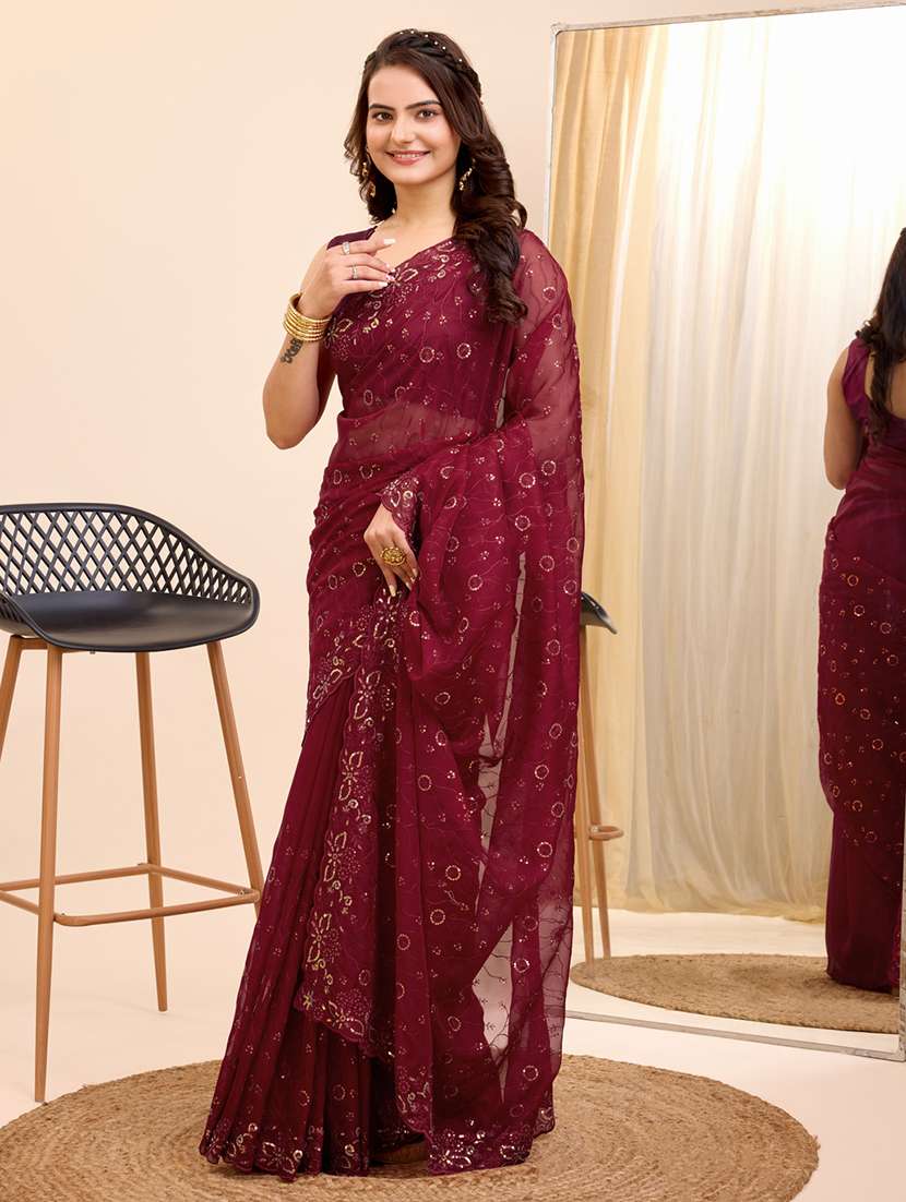 women embroidered saree - 21227198 - Standard Image - 1