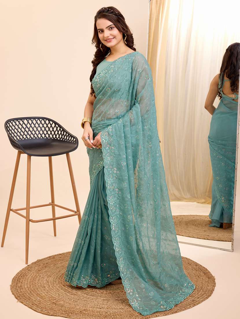 women embroidered saree - 21227203 - Standard Image - 1