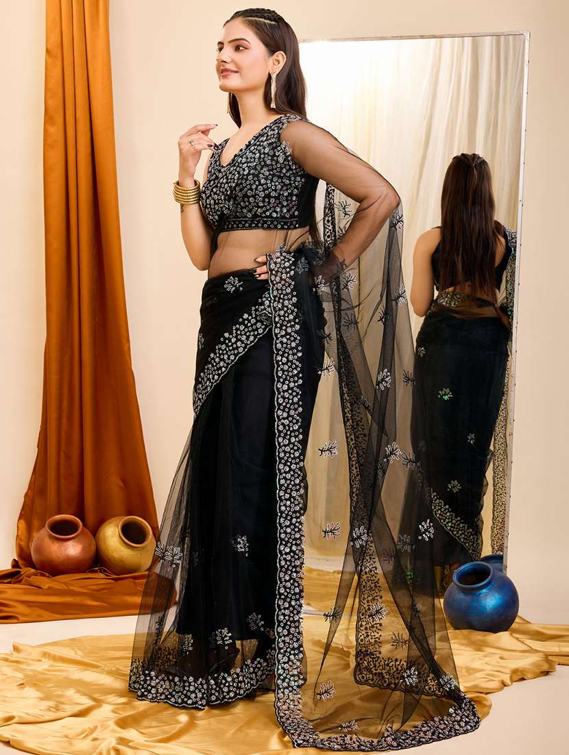 women embroidered saree - 21227231 -  Standard Image - 1