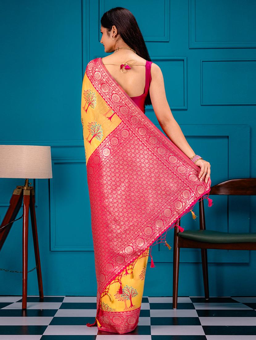 women self design bordered saree with blouse - 21227257 - Standard Image - 1