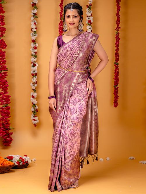 women self design bordered saree with blouse - 21227264 - Standard Image - 0
