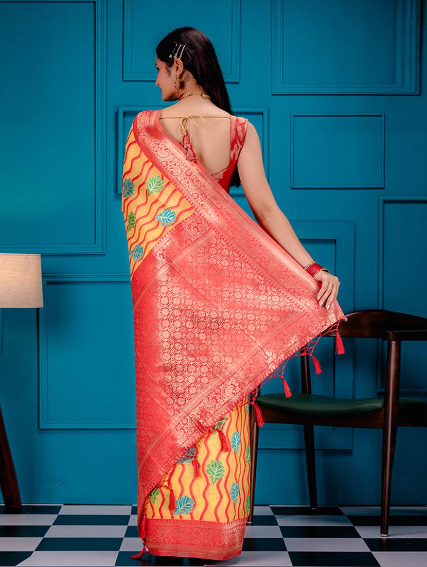 women self design banarasi saree with blouse - 21227329 - Standard Image - 1
