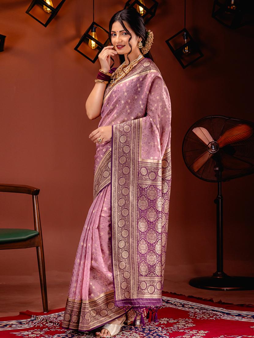 women self design kanjivaram saree with blouse - 21227381 -  Standard Image - 1