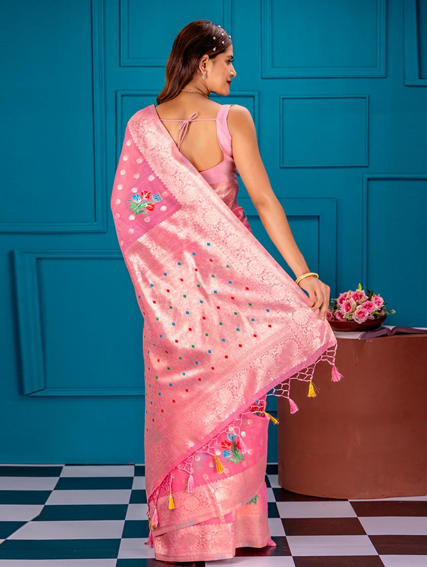 women self design banarasi saree with blouse - 21227500 - Standard Image - 1