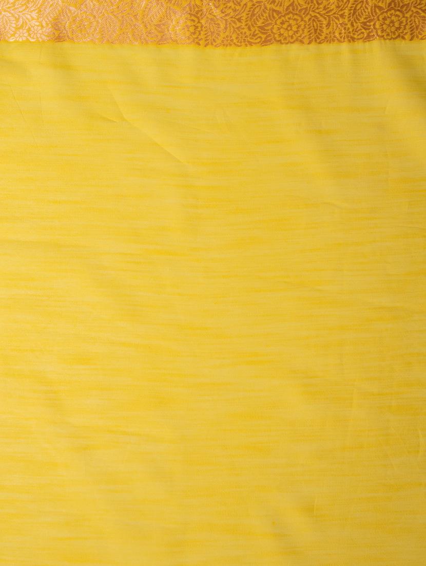 yellow banarasi saree - 21227503 - Standard Image - 4