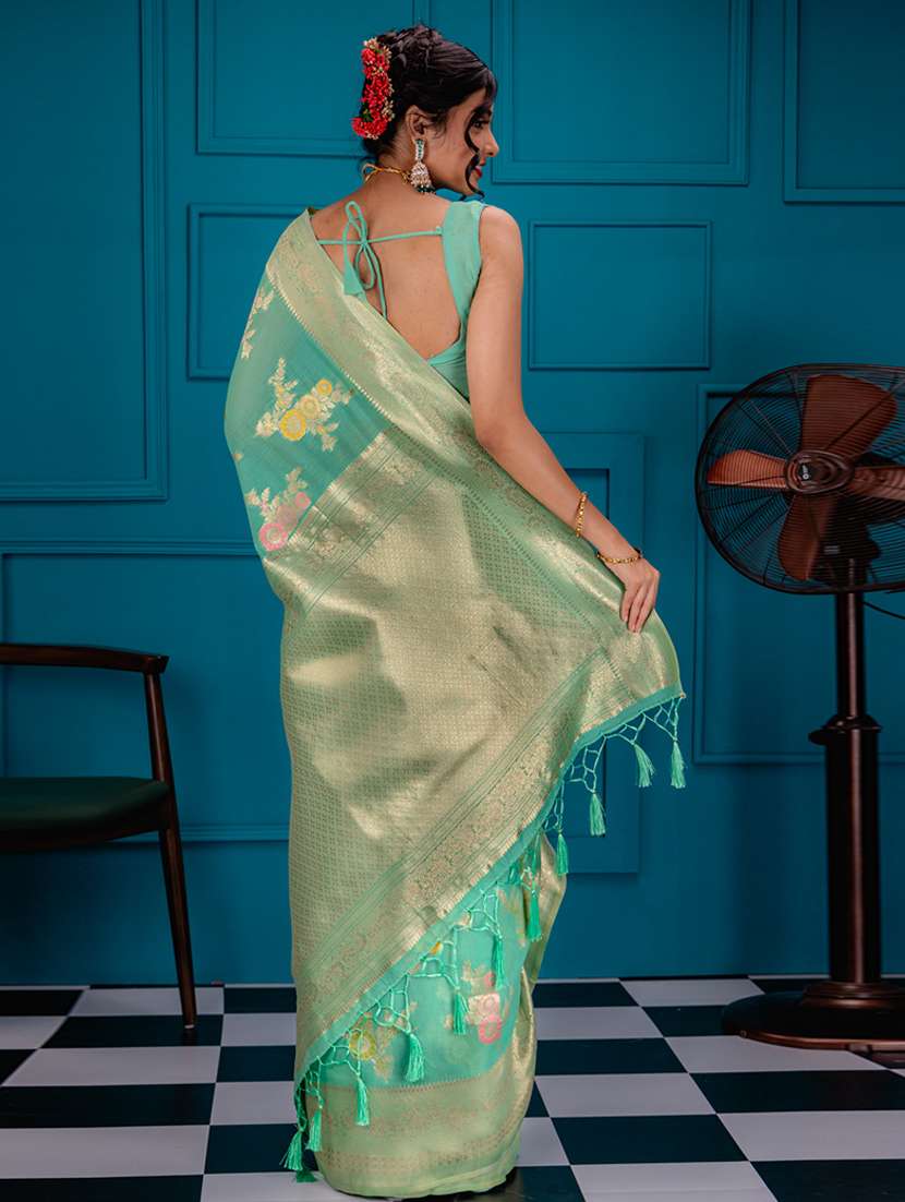 women self design banarasi saree - 21227564 -  Standard Image - 1