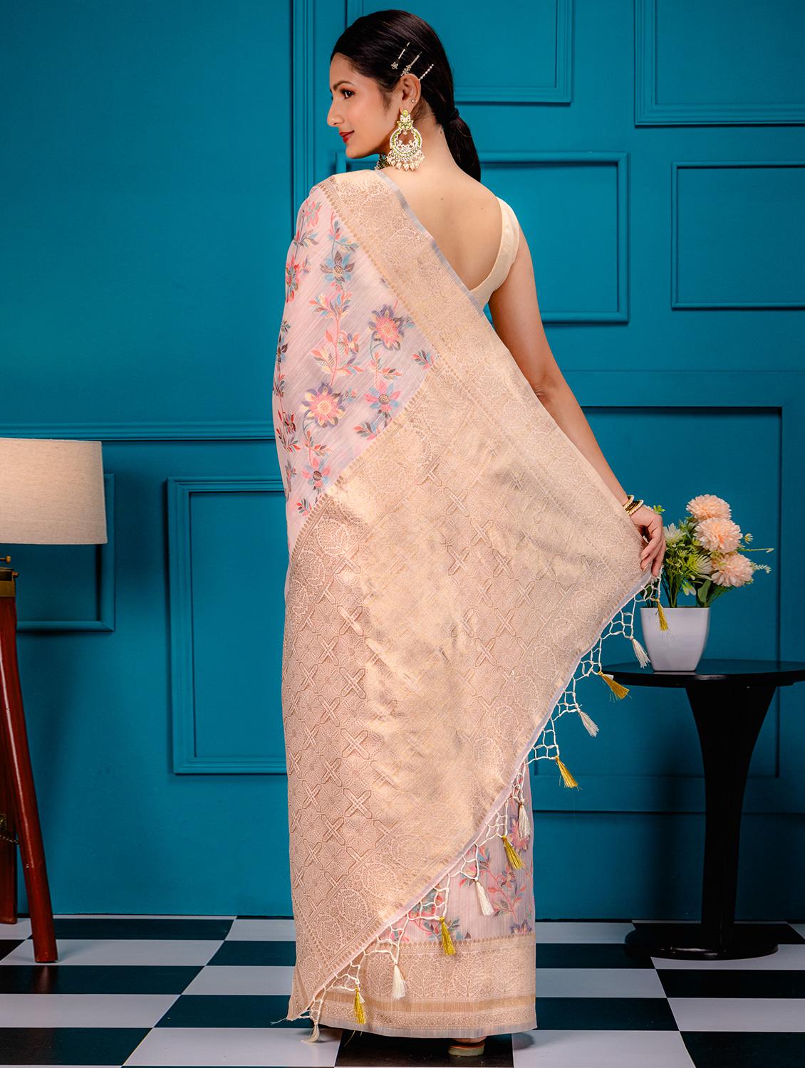 women self design handloom saree - 21227638 - Standard Image - 1