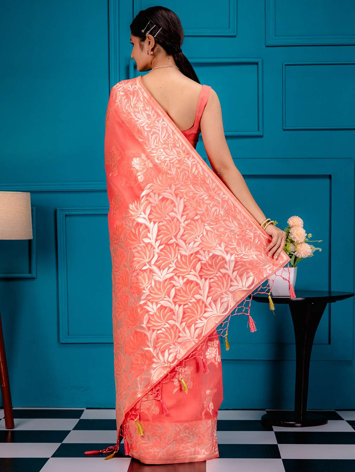 women self design banarasi saree - 21227657 -  Standard Image - 1
