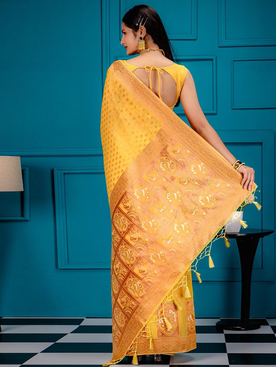 women self design banarasi saree with blouse - 21227667 - Standard Image - 1