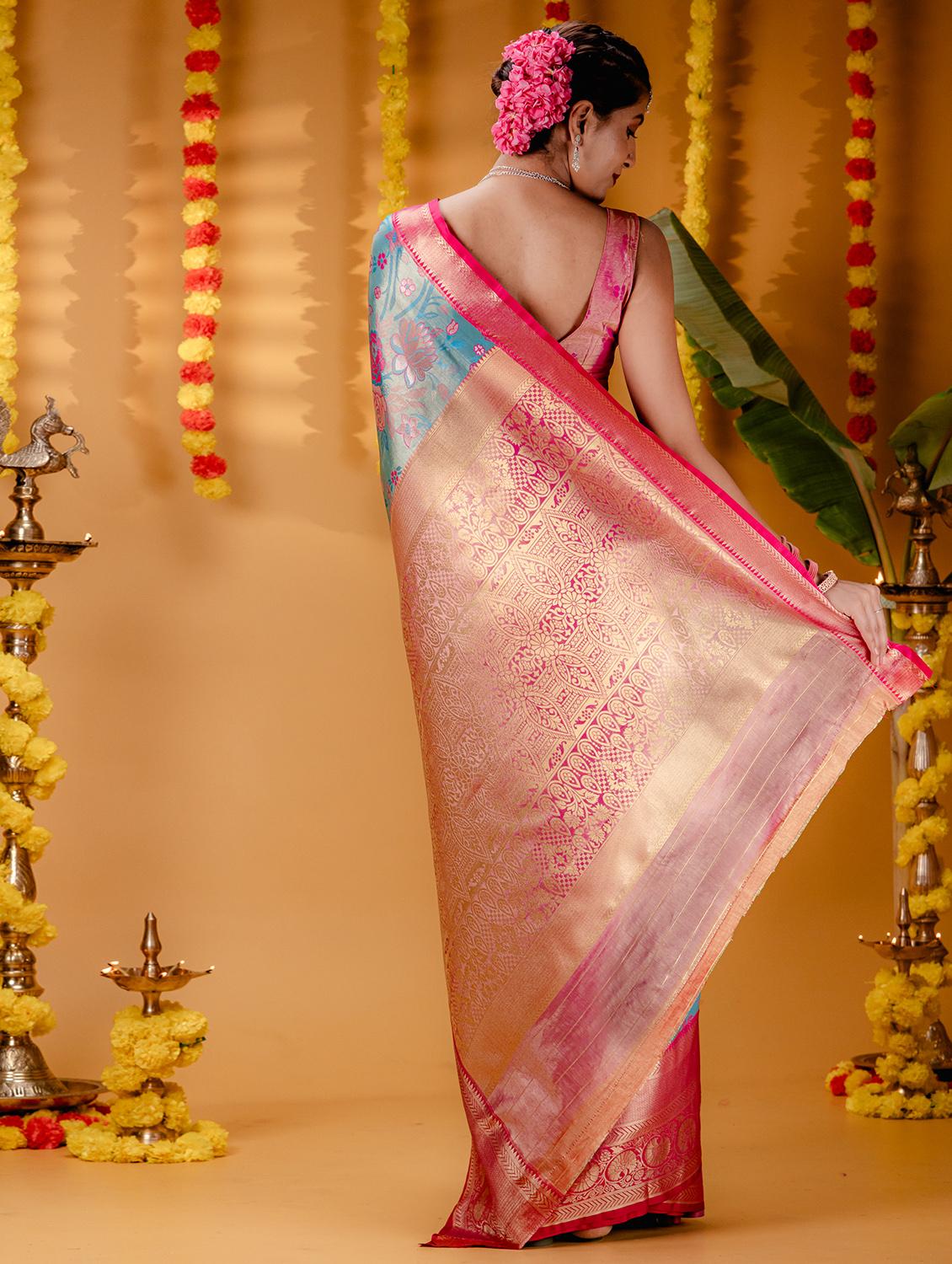 women self design kanjivaram saree - 21227691 -  Standard Image - 1