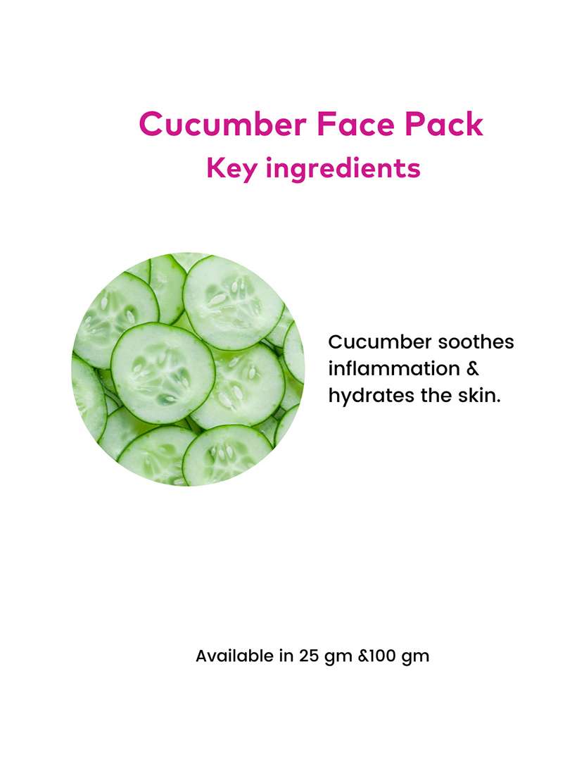 rosa cucumber face pack i remove dark circles around eye area i herbal ingredient i pack of 6-25gm each - 21227808 -  Standard Image - 4