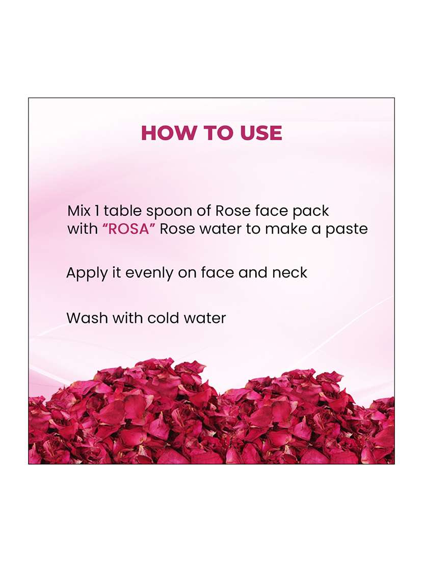 rosa rose face pack with sandal i glowing & tones up skin i herbal ingredient i pack of 3-100gm each - 21227811 -  Standard Image - 4