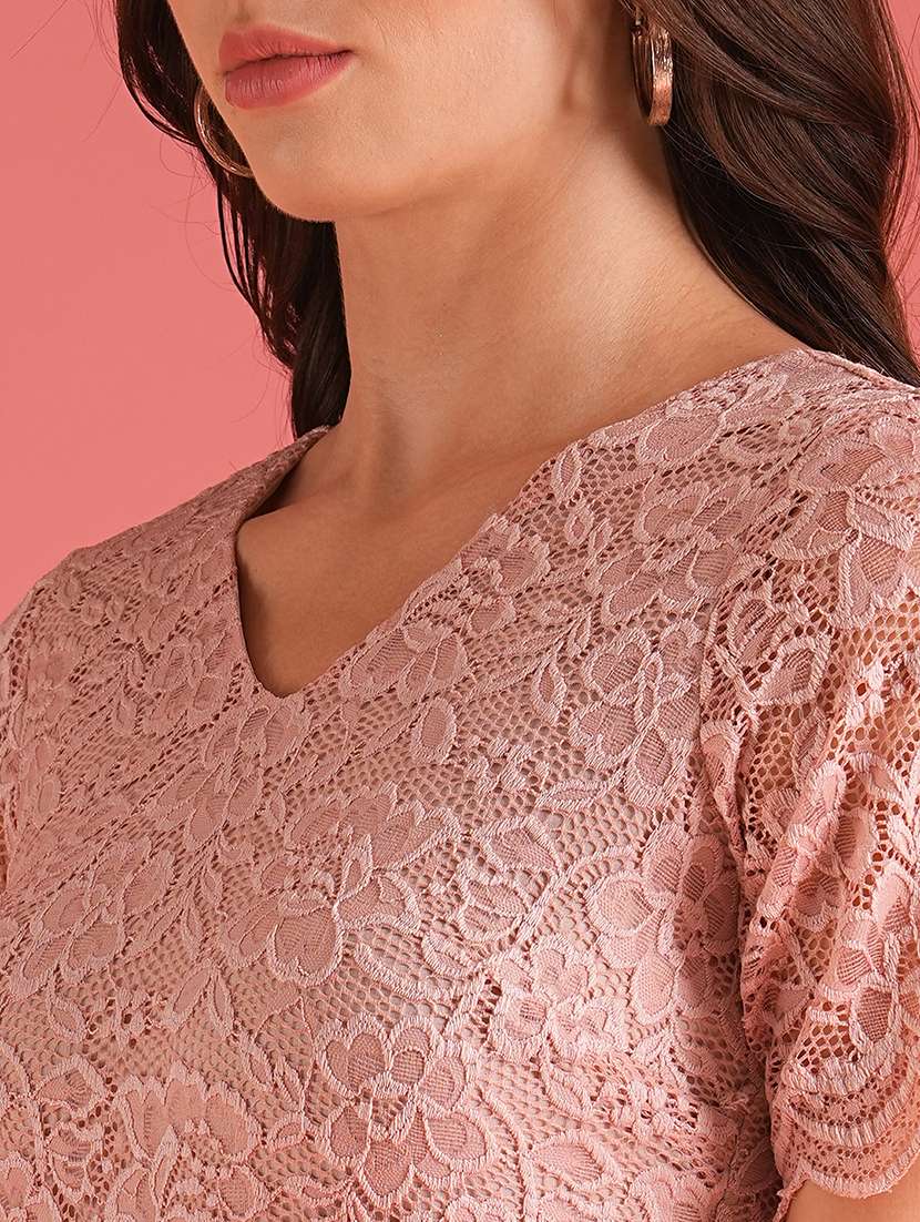 women lace detailed bodycon dress - 21227815 -  Standard Image - 4