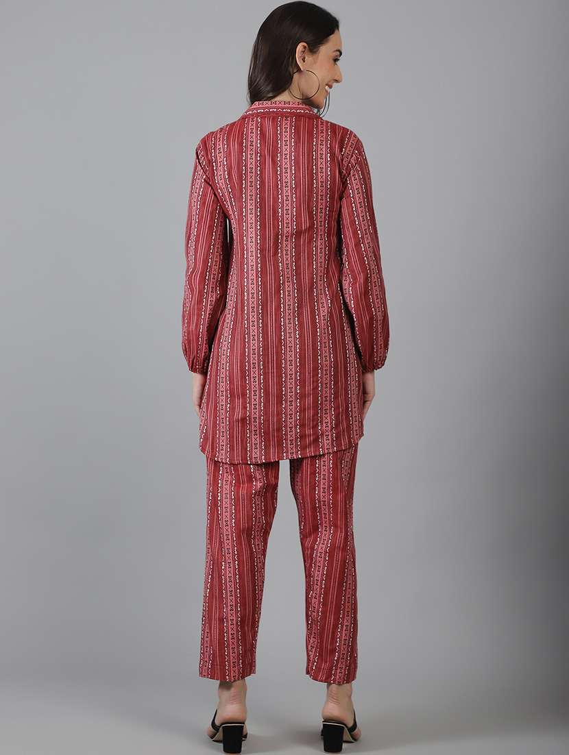 women printed shirt and trouser co-ord set - 21227881 -  Standard Image - 4