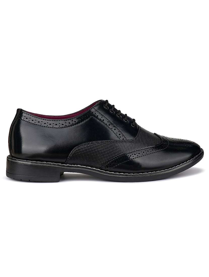 black lace-up derby shoes - 21228648 -  Standard Image - 1