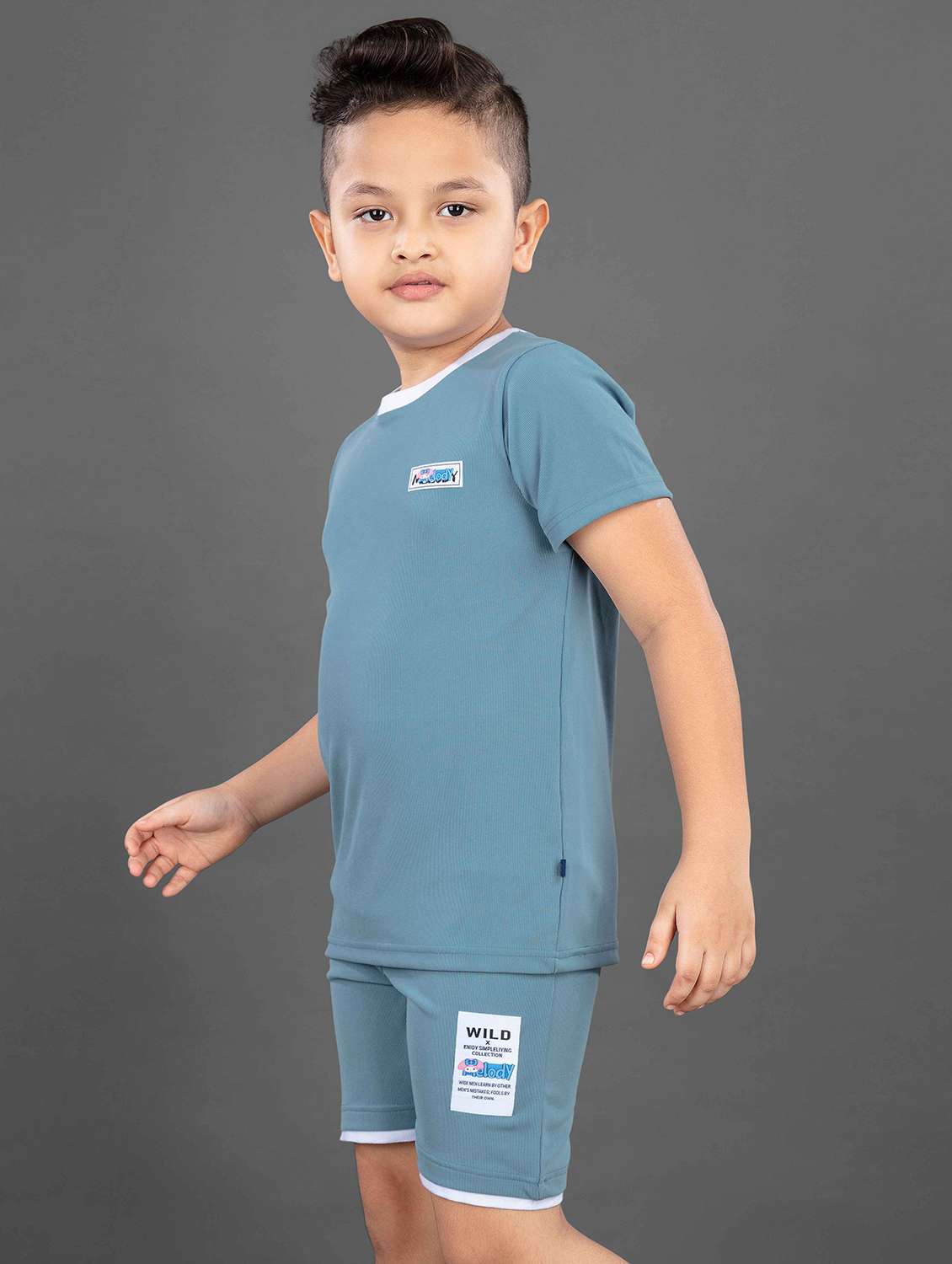 blue polyester twin set - 21228717 -  Standard Image - 1