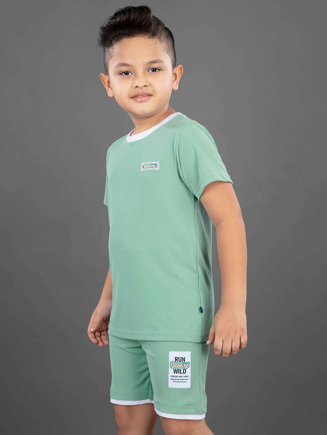 green polyester twin set - 21228718 -  Standard Image - 1
