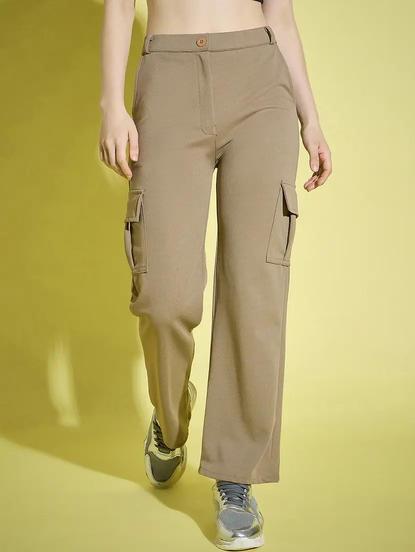 women high-rise solid cargo - 21229031 - Zoom Image - 0