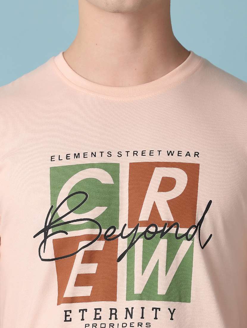 men front print short sleeve t-shirt - 21230164 -  Standard Image - 4