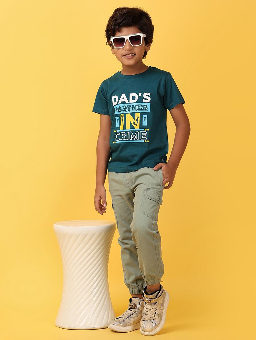 boys round neck front print t-shirt - 21230171 - Standard Image - 4