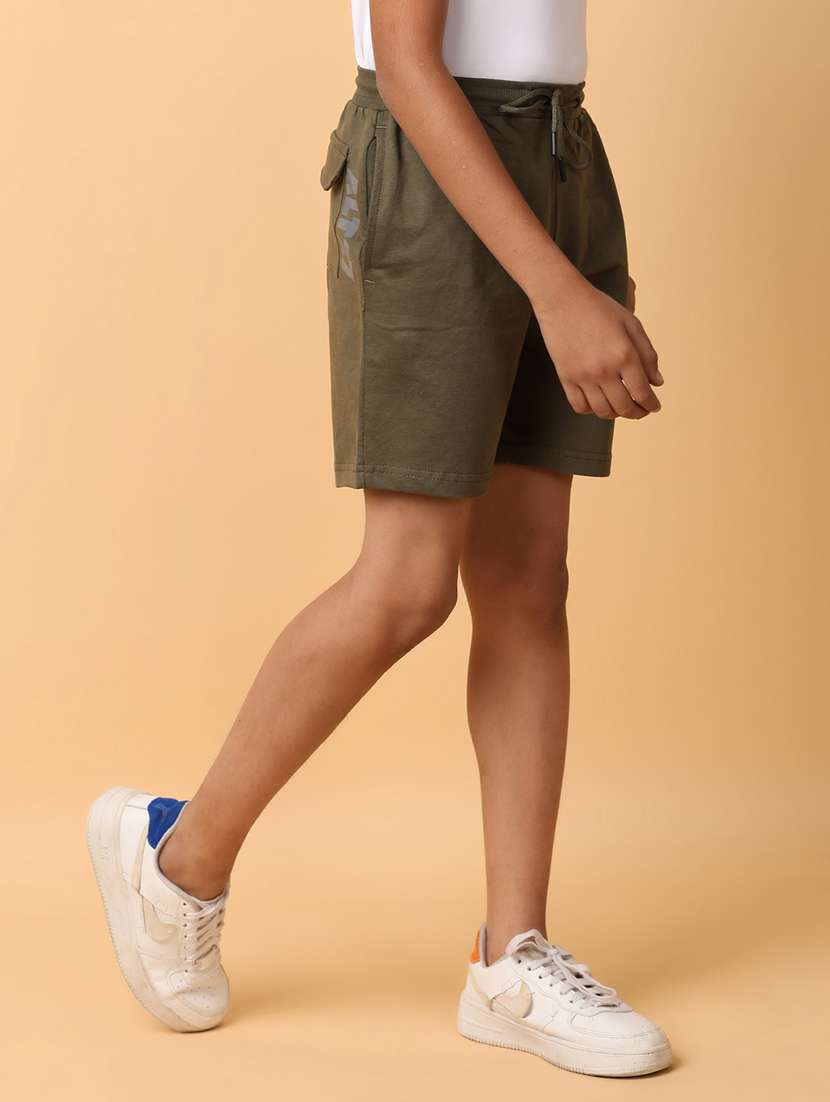 boys cotton solids shorts - 21230208 -  Standard Image - 1