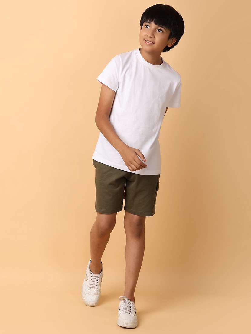 boys cotton solids shorts - 21230208 -  Standard Image - 4