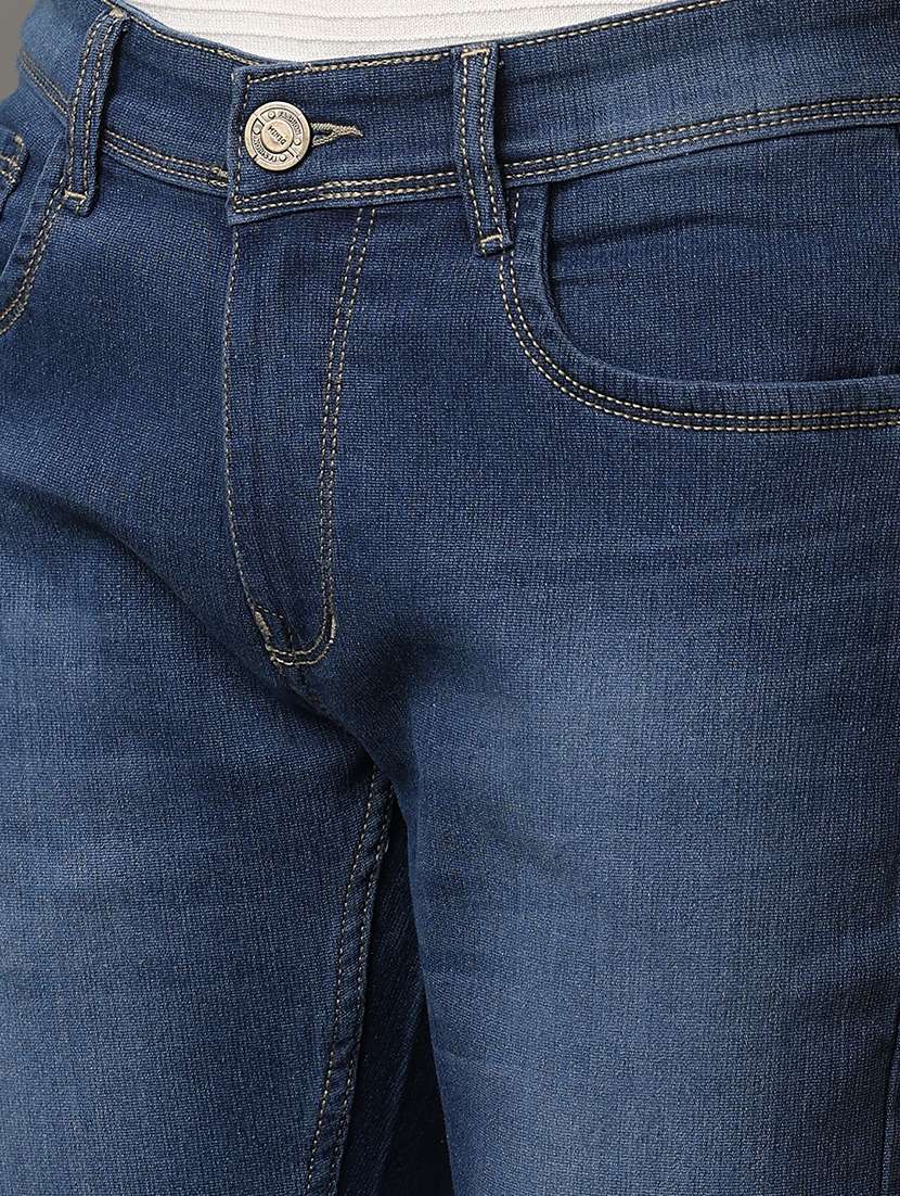 men washed mid rise full length jeans - 21230214 -  Standard Image - 4