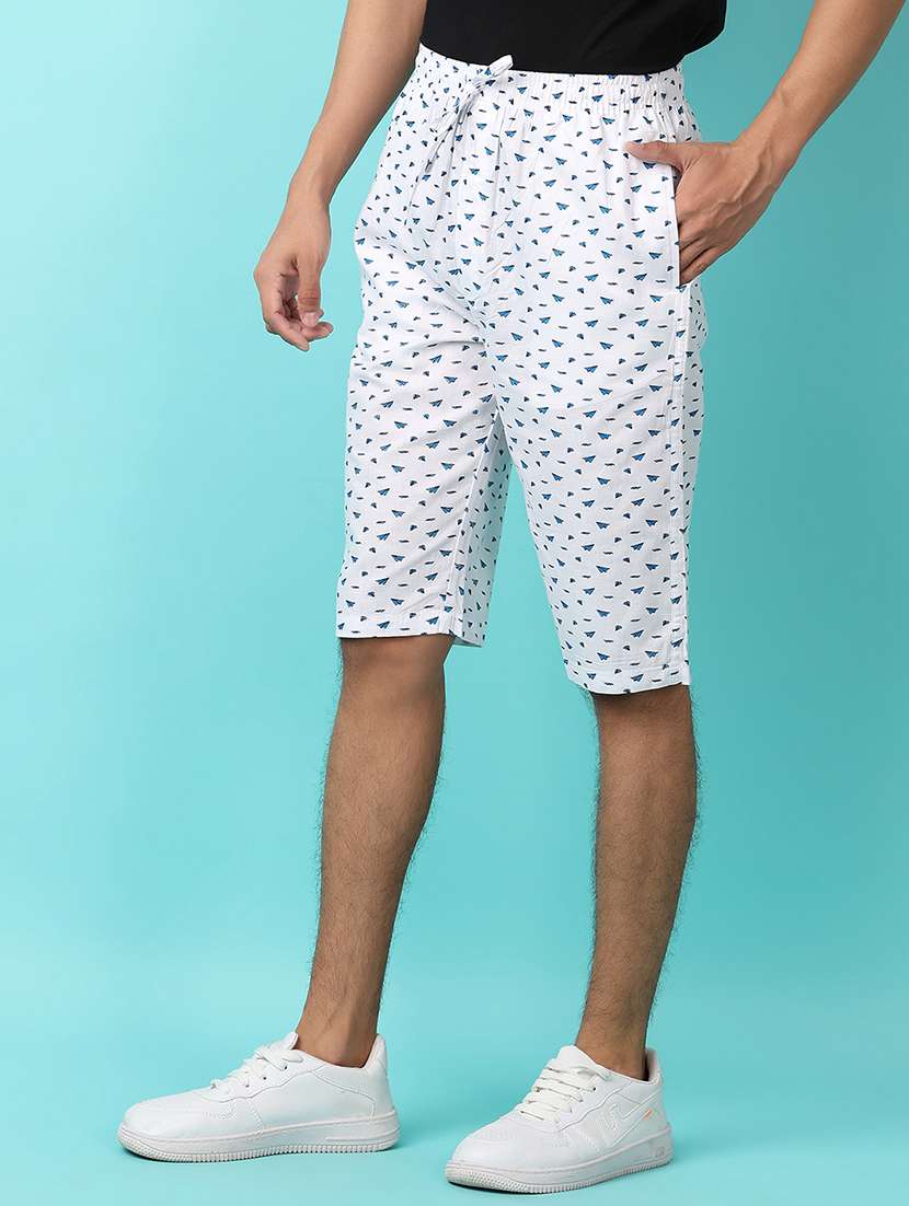 men mid rise printed three - fourth - 21230233 -  Standard Image - 1