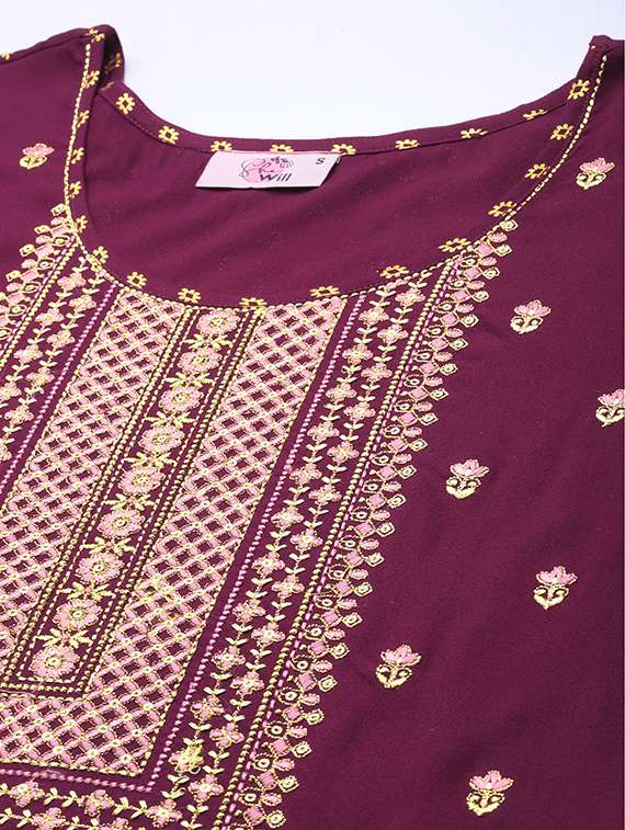 women kurta pant set with dupatta - 21230437 - Standard Image - 4