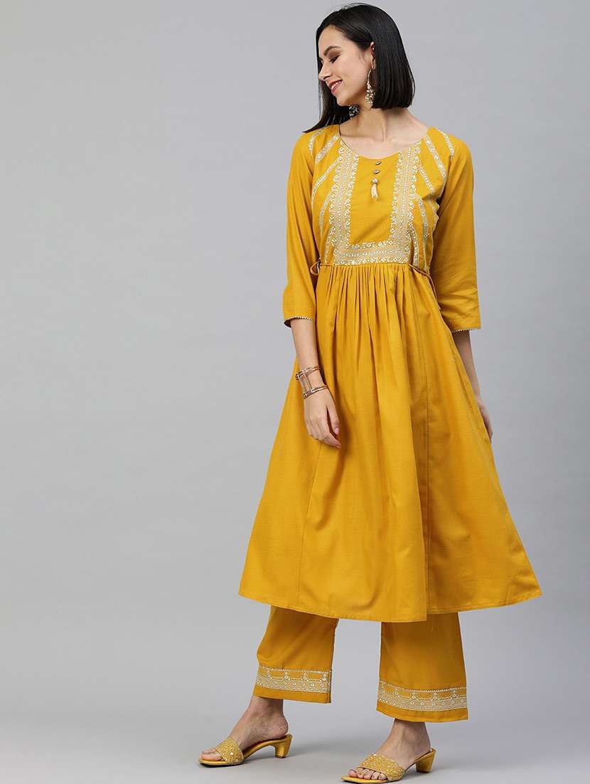 women kurta pant set with dupatta - 21230446 -  Standard Image - 1