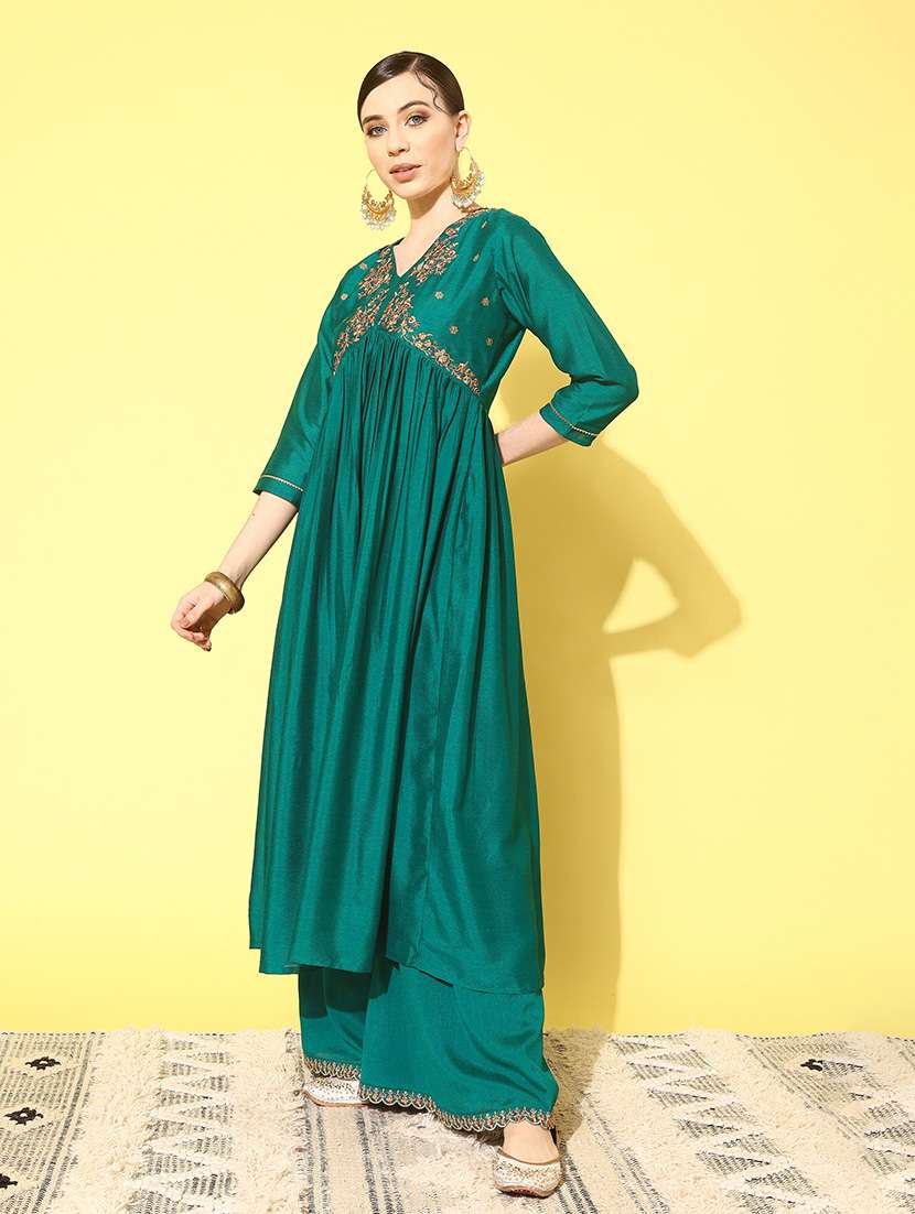 women three quarter sleeve suit set - 21230456 - Standard Image - 1