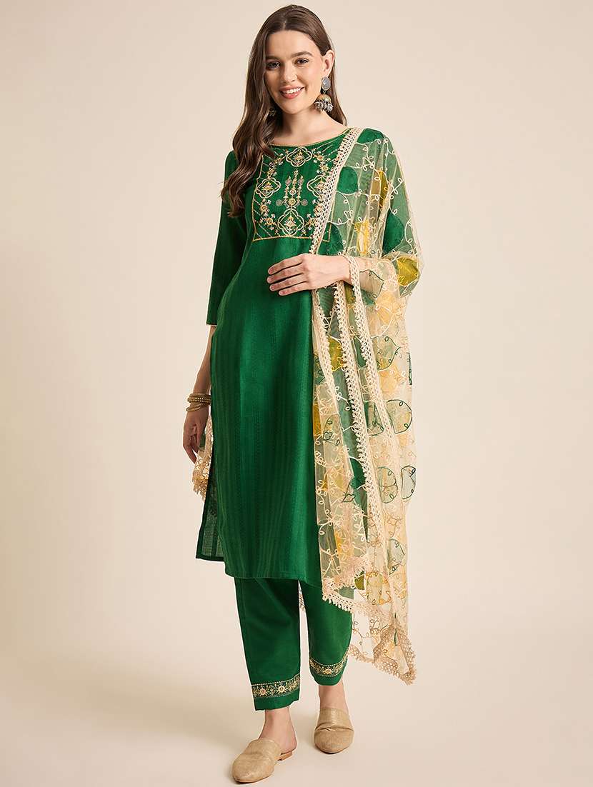 women kurta pant set with dupatta 