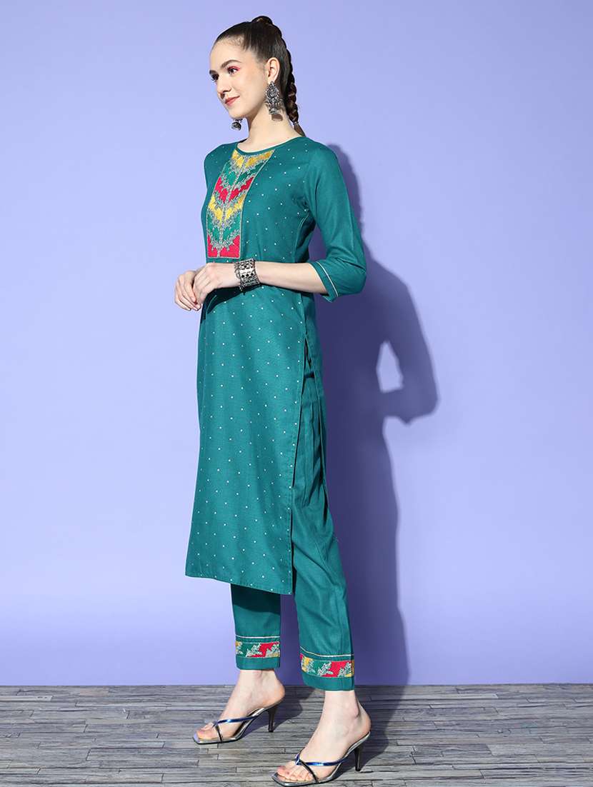 women kurta pant set with dupatta - 21230521 - Standard Image - 1